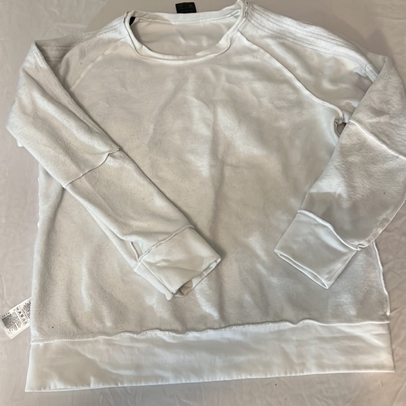 Adidas White Sweatshirt with Black Stripes in Size Large - Picture 10 of 10